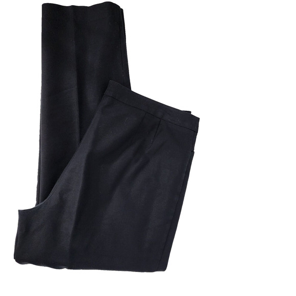 Chicos Womens Dress Pants Size 1.5 Short US 10 Black Straight Mid Rise Stretch - Picture 3 of 8